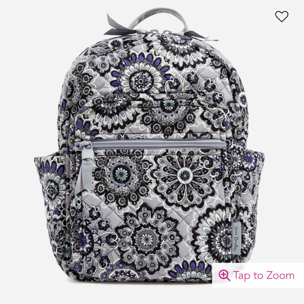 Vera Bradley Campus Backpack in Blue Floral
